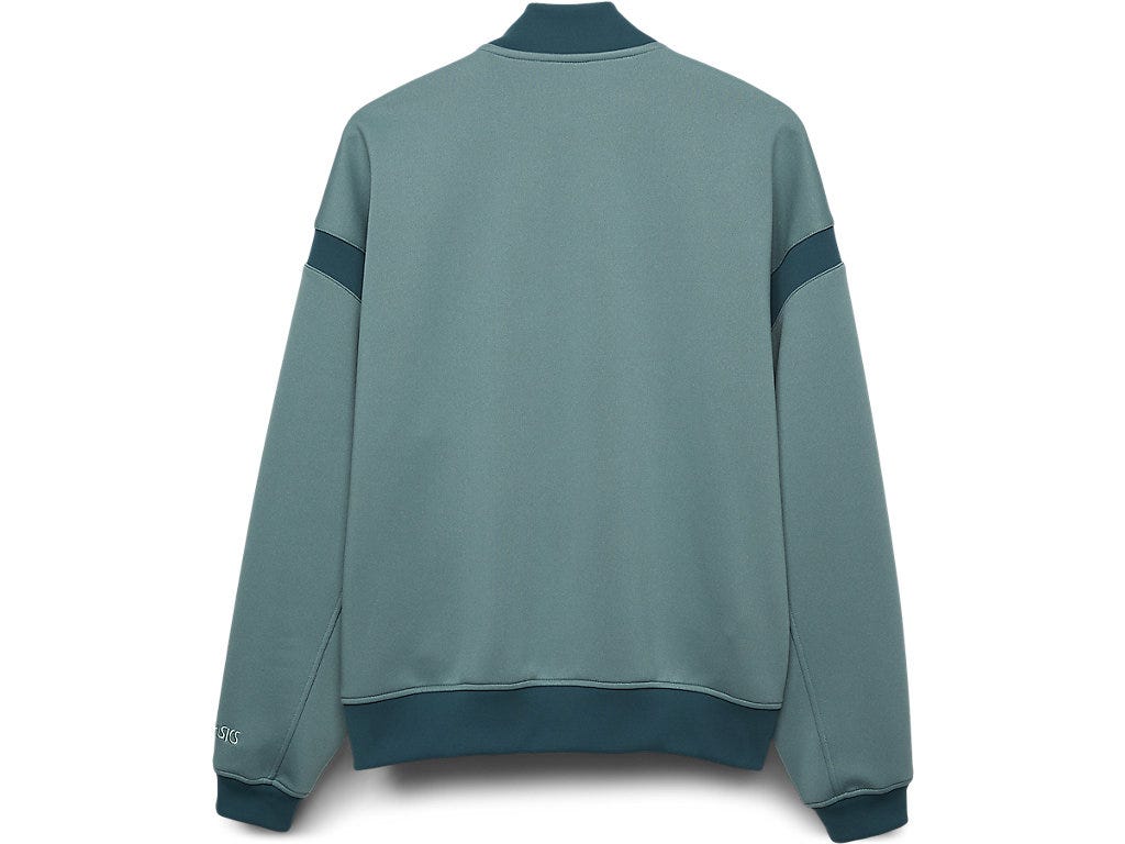 KNIT VARSITY JACKET