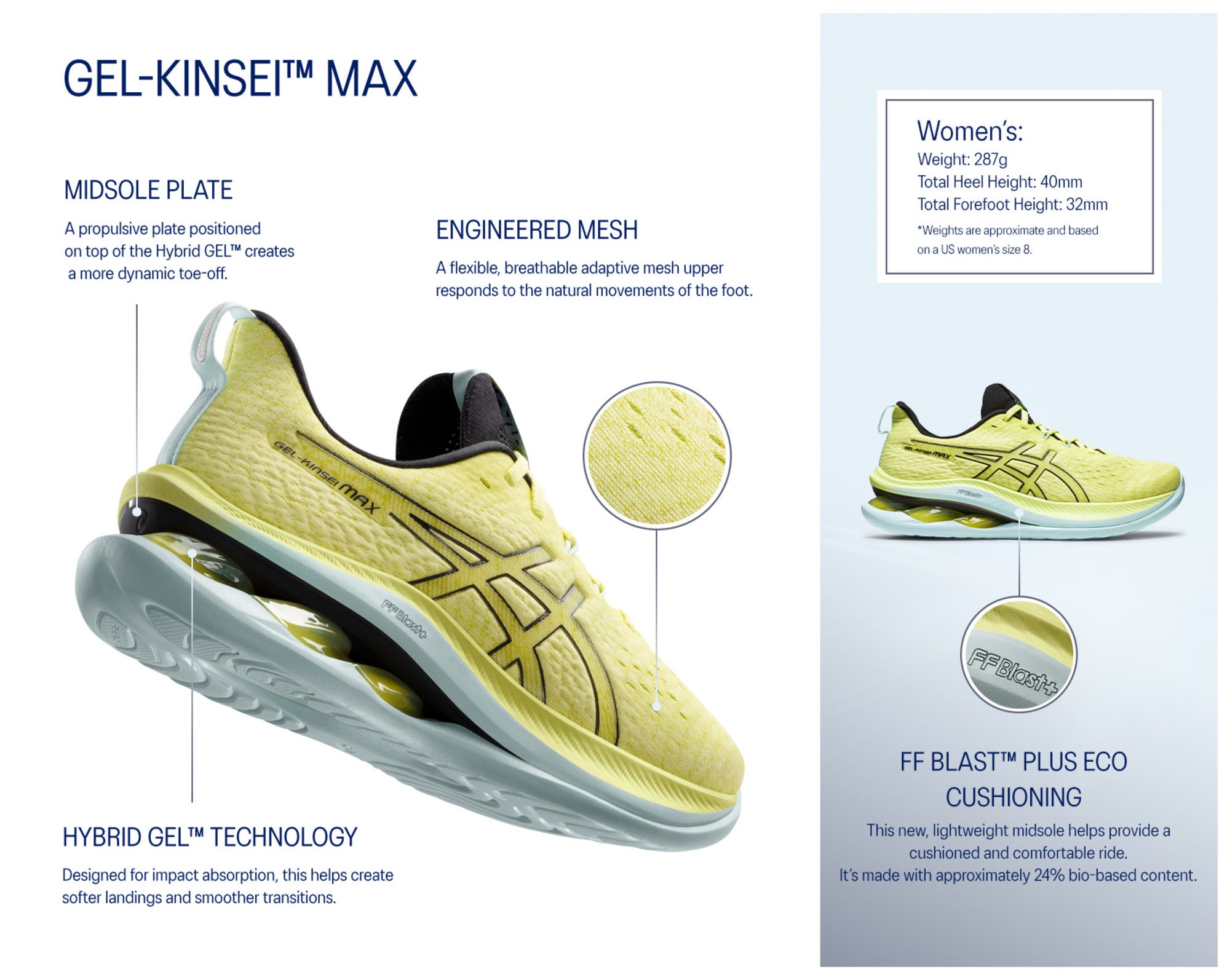 WMNS) ASICS Gel-Kinsei Max 'Sheet Rock Champagne' 1012B512-020
